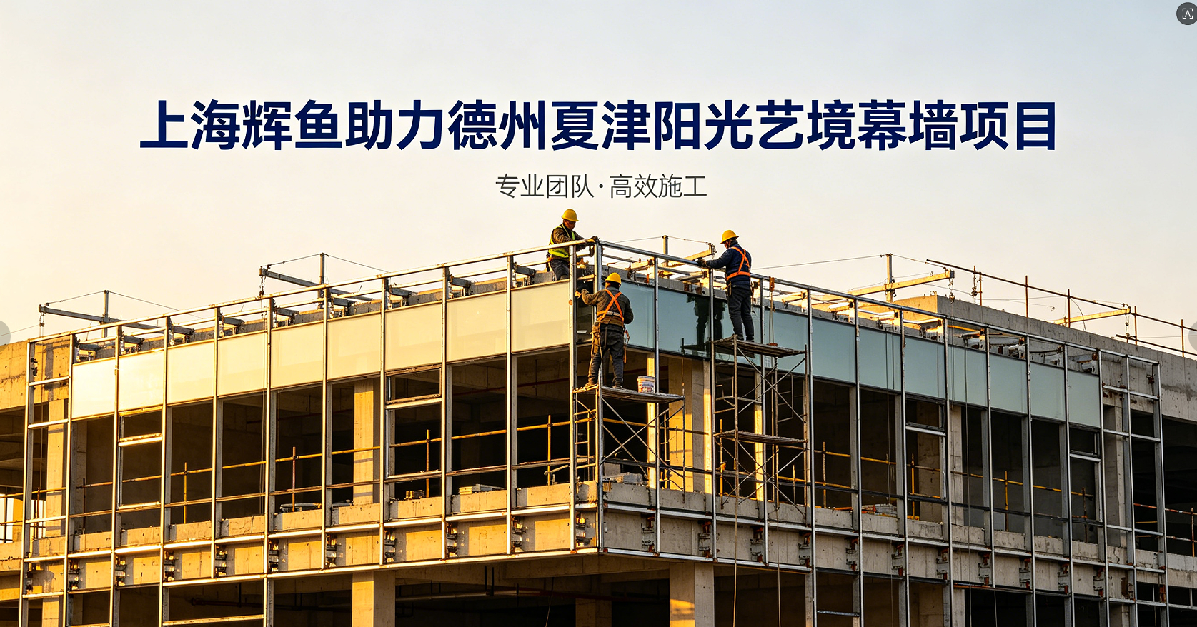 上海辉鱼助力德州夏津阳光艺境幕墙项目